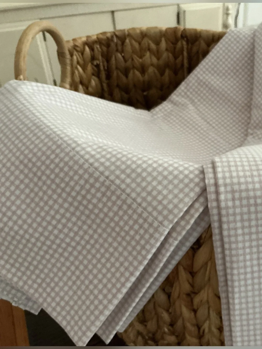 Vintage Wamsutta Gingham Bedsheet